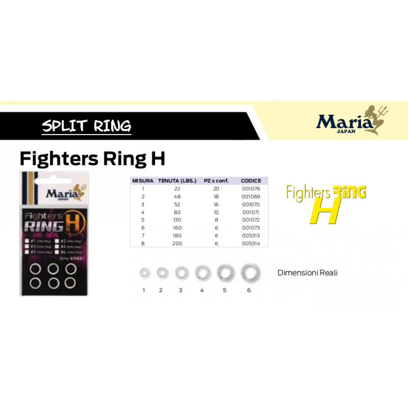 SPLIT RING FIGHTERS RING H MARIA
