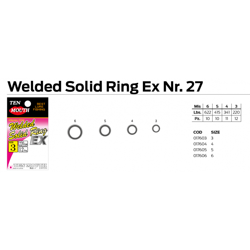WELDED SOLID RING EX NR.27 TEN MOUTH